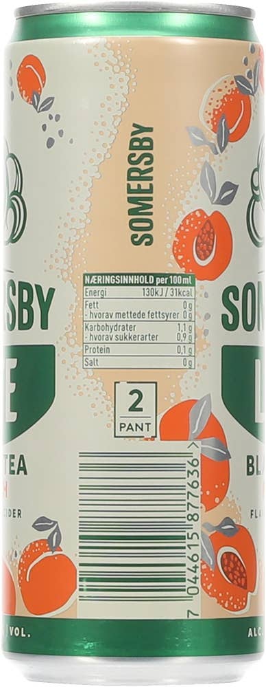 Somersby Lite Black tea peach