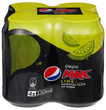 PepsiCo Pepsi Max Lime 4 x 0,33l