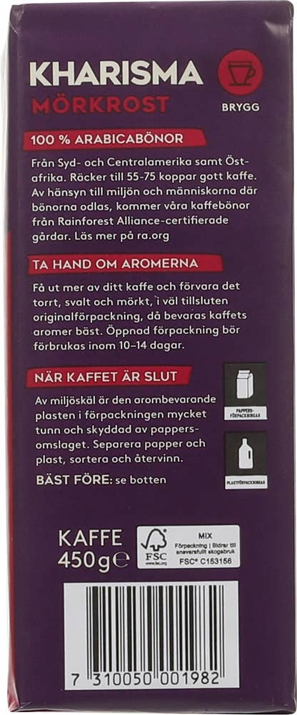 Löfbergs Kharisma filtermalt Mørkbrent