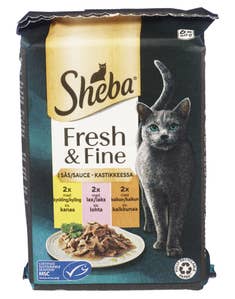 Sheba Fresh & Fine Mix Kylling, laks & kalkun