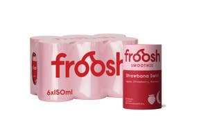 Froosh Smoothie Strawbanana swirl 6 x 150ml, Apple, strawberry & banana