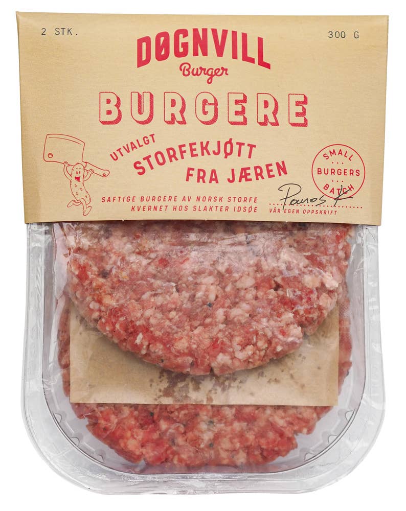 Døgnvill Burger, 2-pak