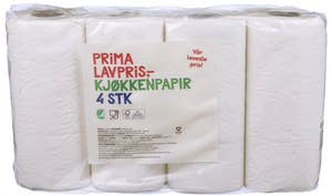 Prima Lavpris Kjøkkenpapir 4 stk