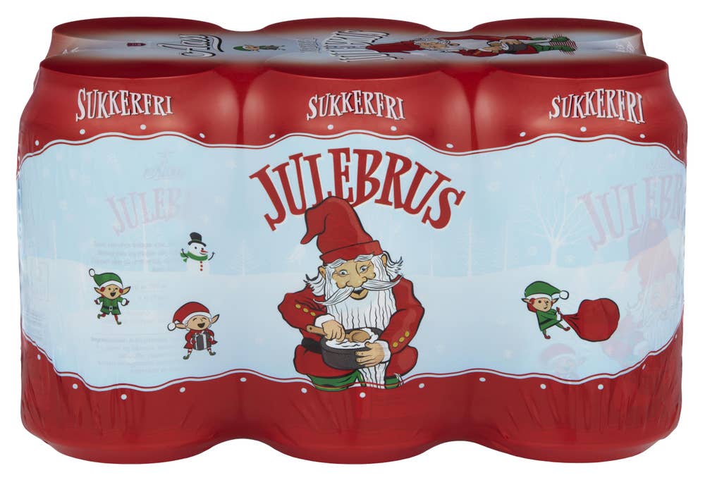 Aass Bryggeri Aass Julebrus Sukkerfri 6 x 0,33L