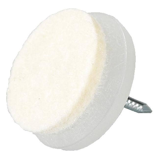 Skotten Filtknott med spikerfeste 26mm hvit