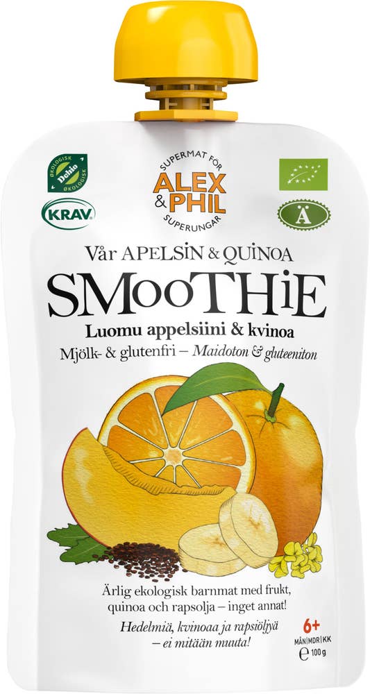 Alex&Phil Barnemat Appelsin- og quinoasmoothie