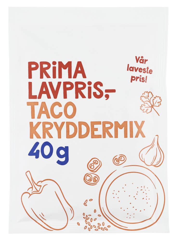 Prima Lavpris Taco Spice Mix Mild