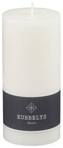 Kubbelys stearin hvit 7x15cm