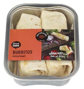 Waldemars Burritos med storfekjøtt 2stk