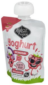 Kolonihagen Yoghurt bringebær klemmepose Økologisk