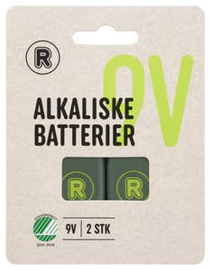 R Alkaliske batteri 9V 6LR61