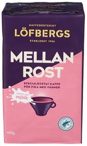 Löfbergs Mellanrost filtermalt Perfekt med melk