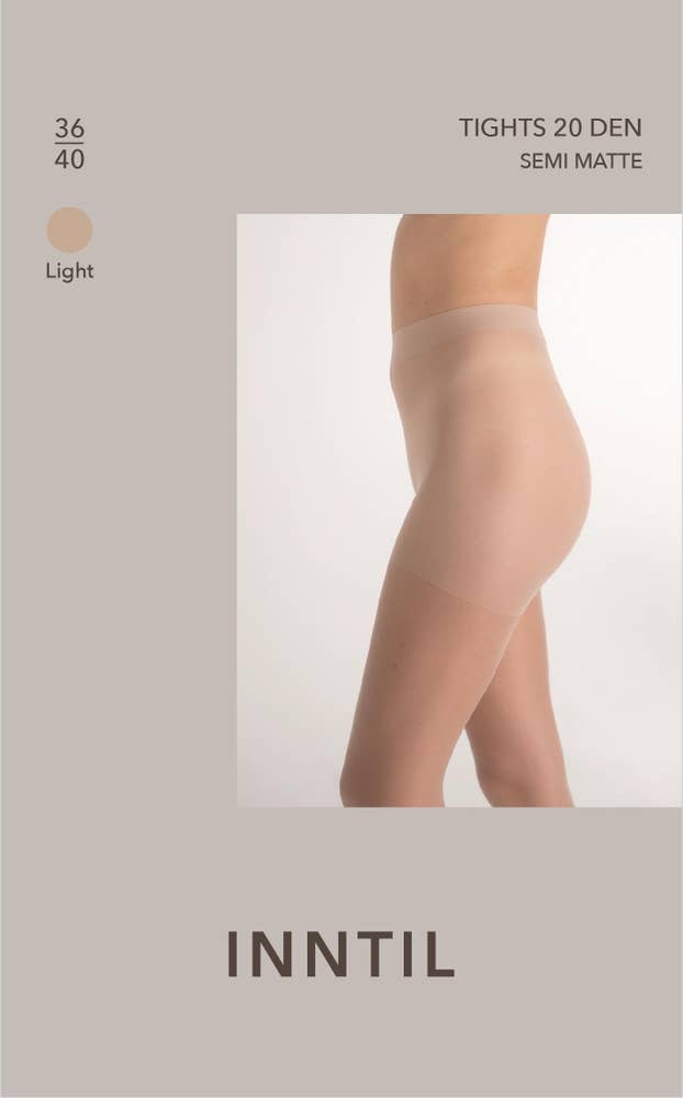 Inntil Strømpebukse 20 DEN Lys, str. 36-40, semi-matt