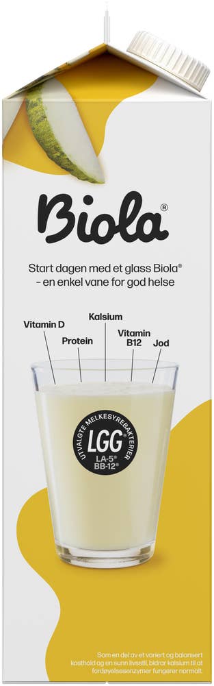 TINE Biola® yoghurtdrikk melon & pasjonsfrukt Laktosefri