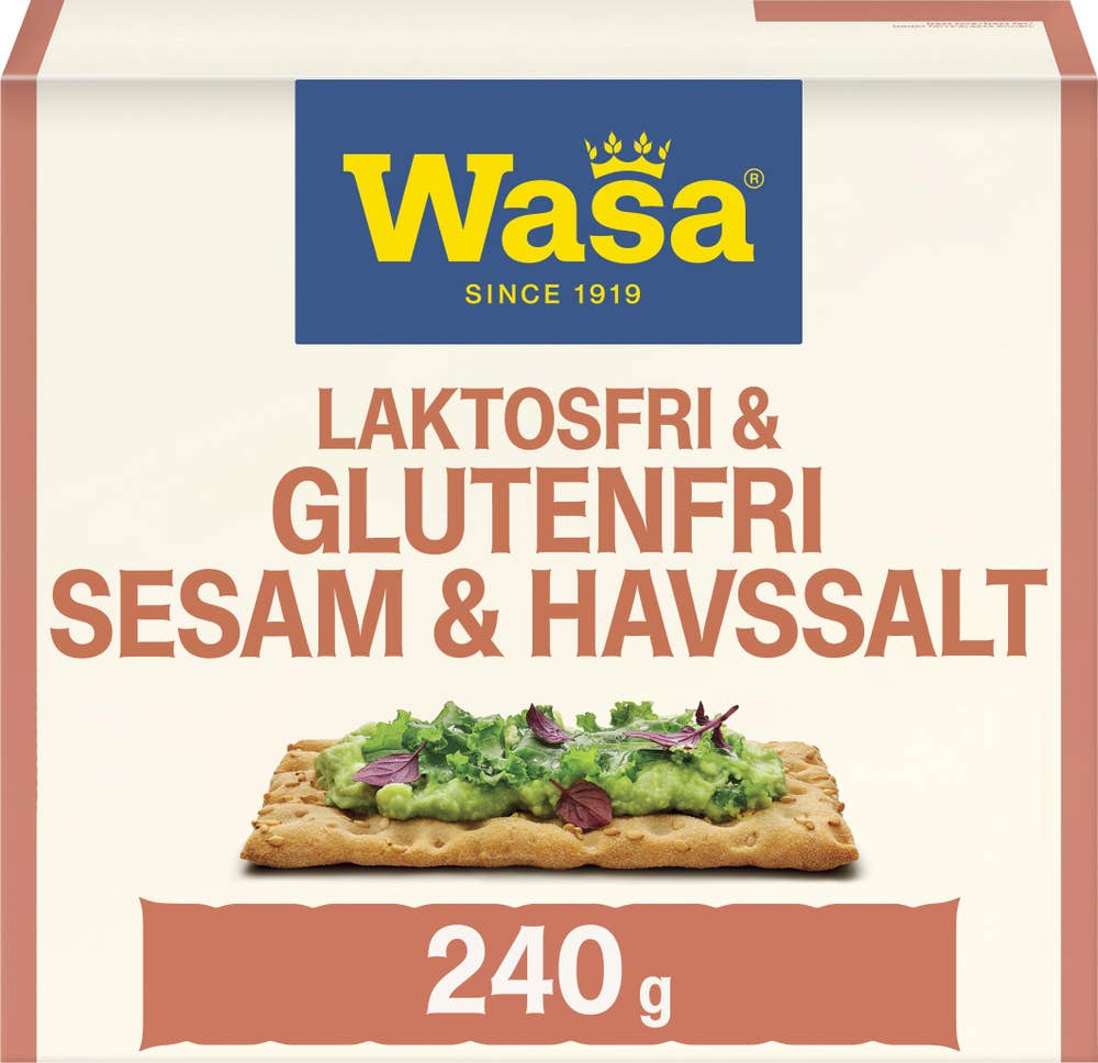 Wasa Knekkebrød Glutenfri Sesam & Havsalt