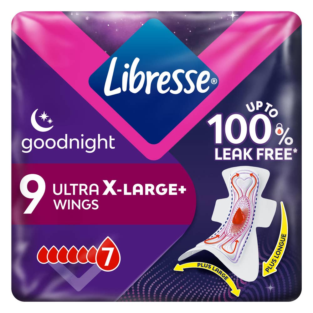 Libresse Bind Ultra Natt X-large 9 stk