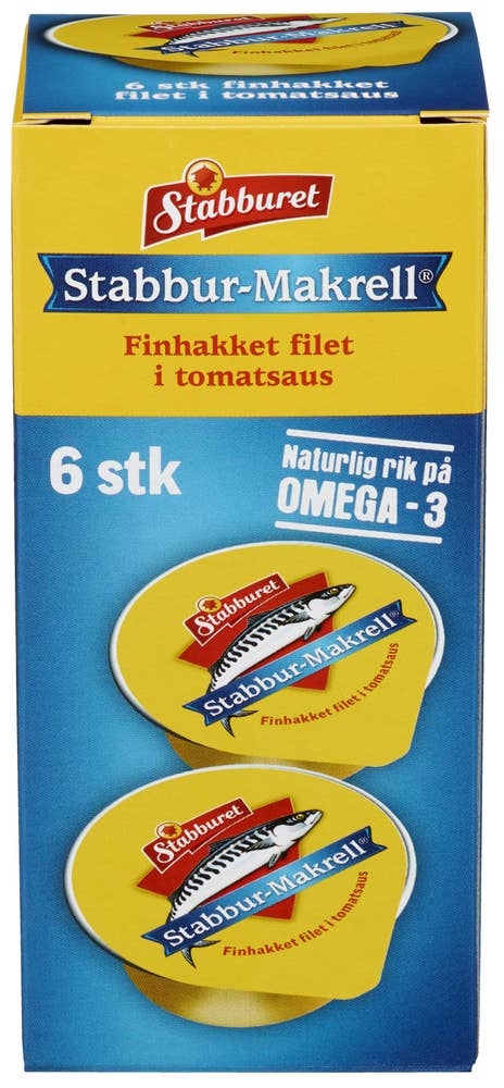 Stabburet Stabbur-Makrell 6x22g