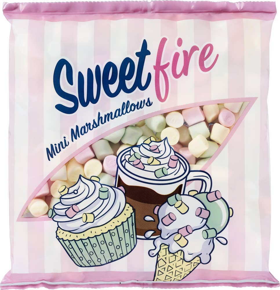 Sweetfire Flerfargede mini-marshmallows
