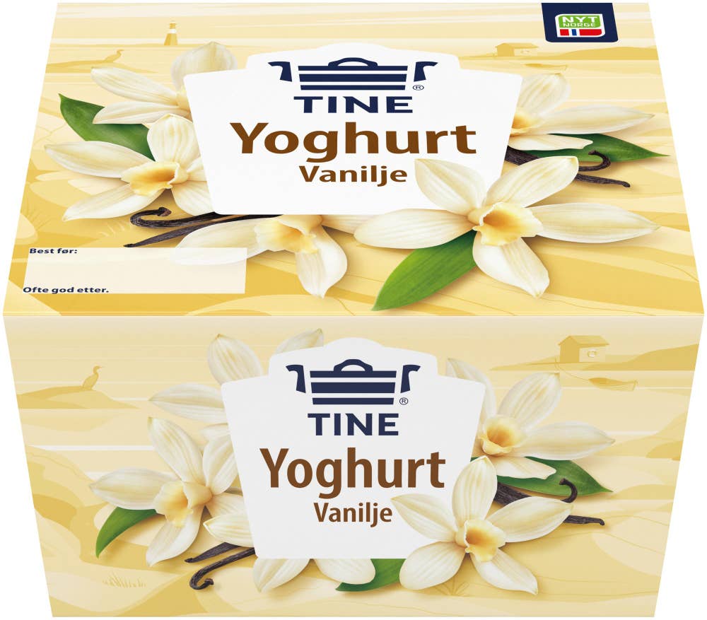 TINE Yoghurt vanilje 4x150g