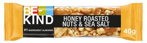 BE-KIND Nøttebar med Honningristede, Nøtter og Havsalt