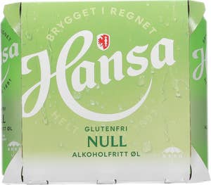 Hansa Null % Alkoholfri, Glutenfri, 6 x 0,5l