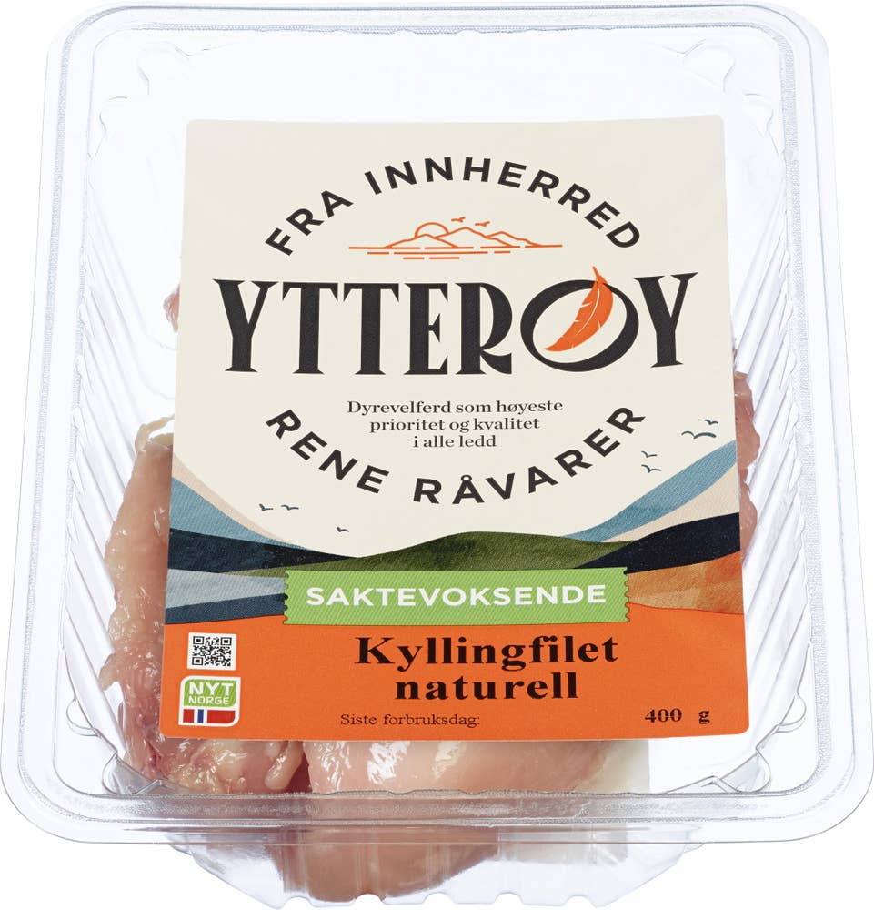 Ytterøy Kyllingfilet naturell Saktevoksende kylling