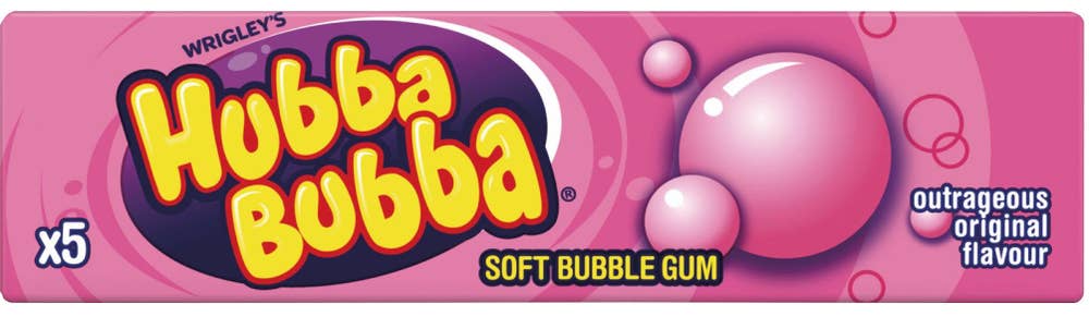 Hubba Bubba Original Smak Tyggegummi 5 stk, 35 g