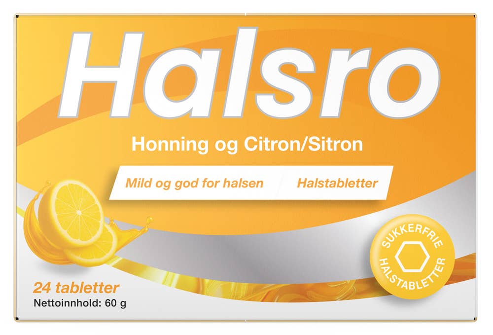 Halsro Honning & Sitron 60g