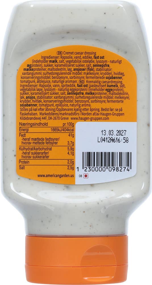 American Garden Creamy caesar dressing & dip