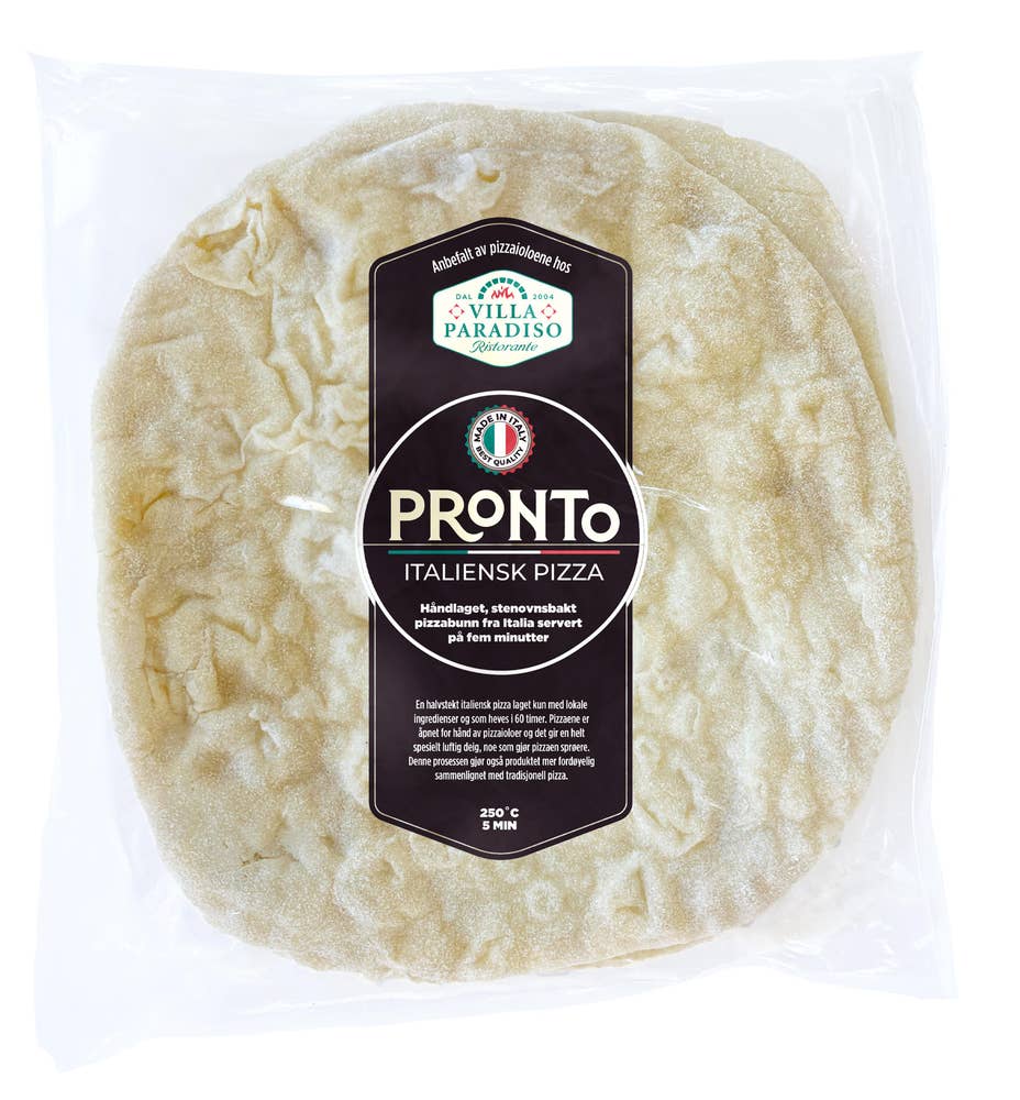 Villa Paradiso Pronto italienske pizzabunner 2stk