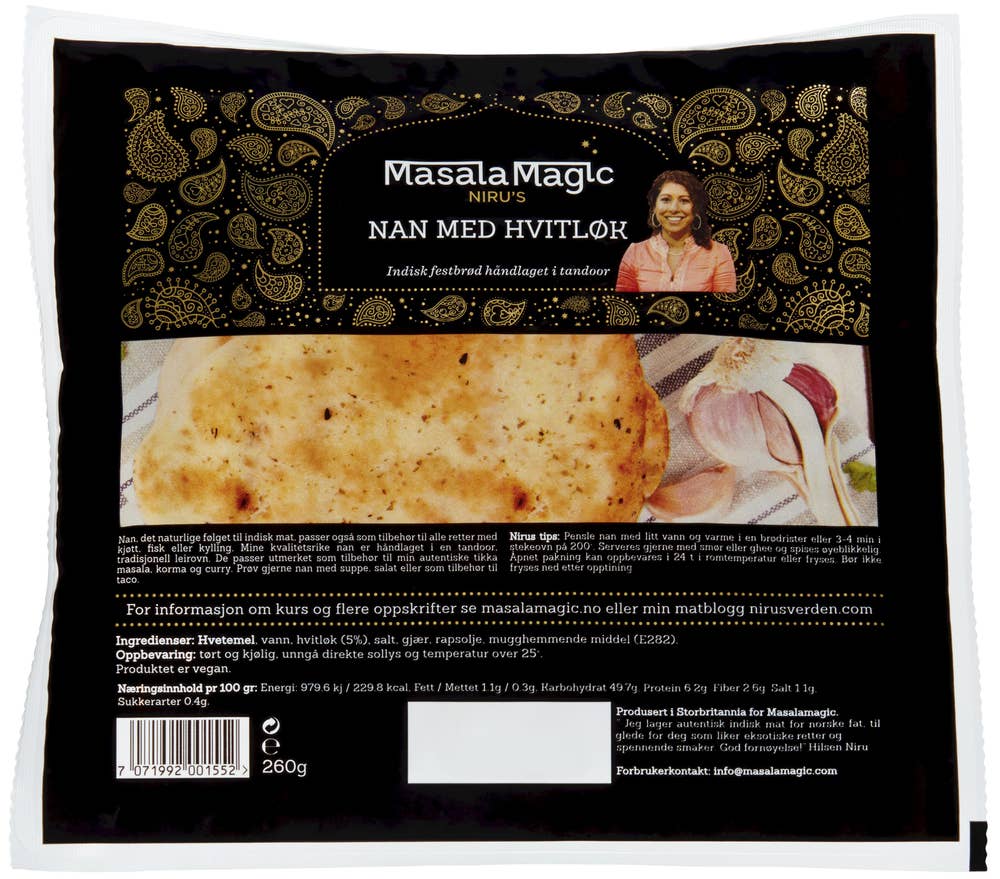 Masalamagic Niru's håndlagde hvitløksnan
