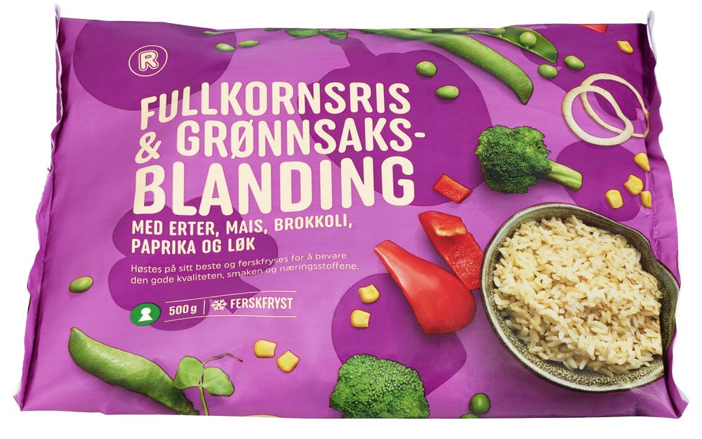 R Fullkornsris & Grønnsaker