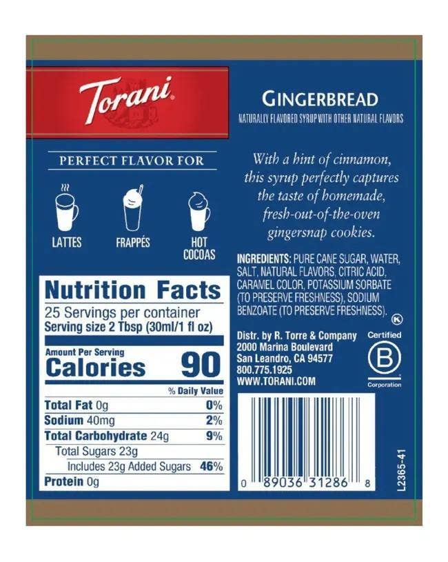 Torani Gingerbread-sirup