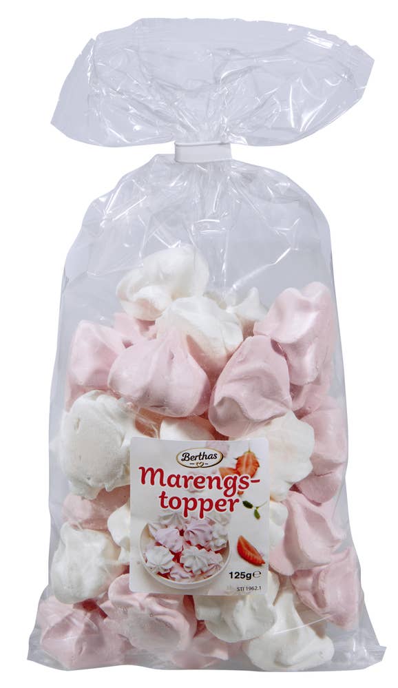 BERTHAS Kulørt marengstopper
