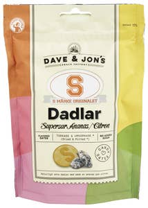 Dave & Jon's S-märke dadler Ananas og sitron
