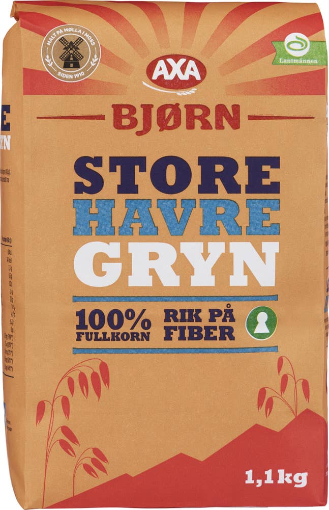 Axa Bjørn Havregryn Store