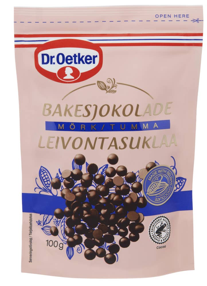 Dr. Oetker Bakesjokolade mørk