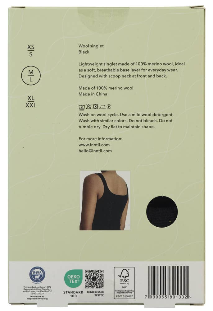 Inntil Ullsinglet Sort, str M-L