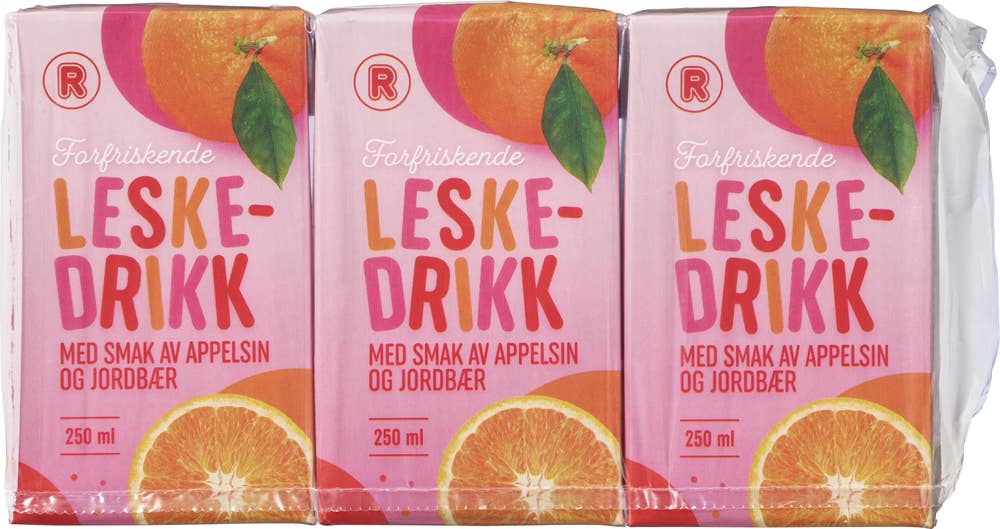 R Appelsin & Jordbær 3 stk