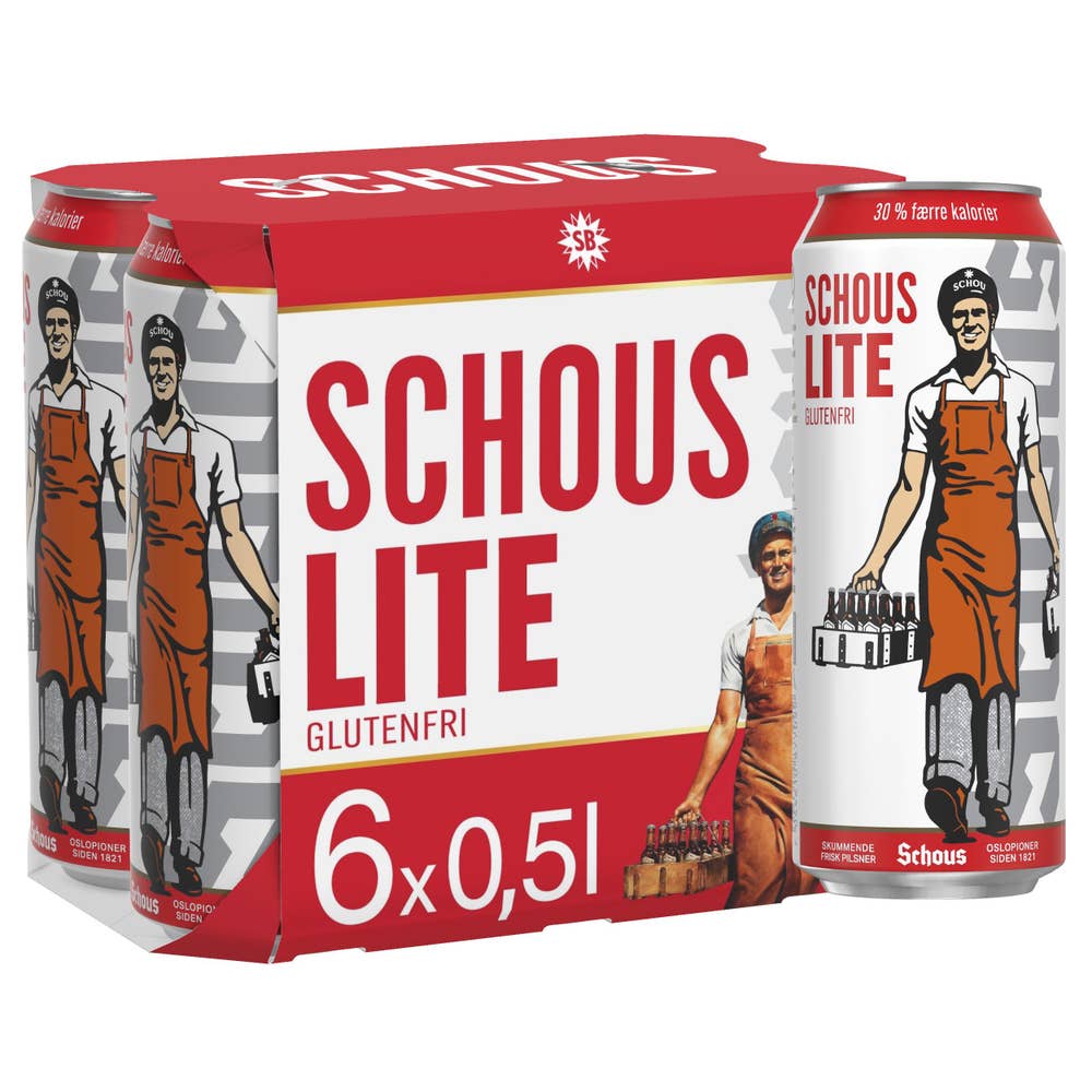 Schous Pils Schous LITE Pilsner 6x05, l