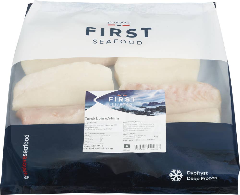 First Seafood As Torsk loins Uten skinn og bein