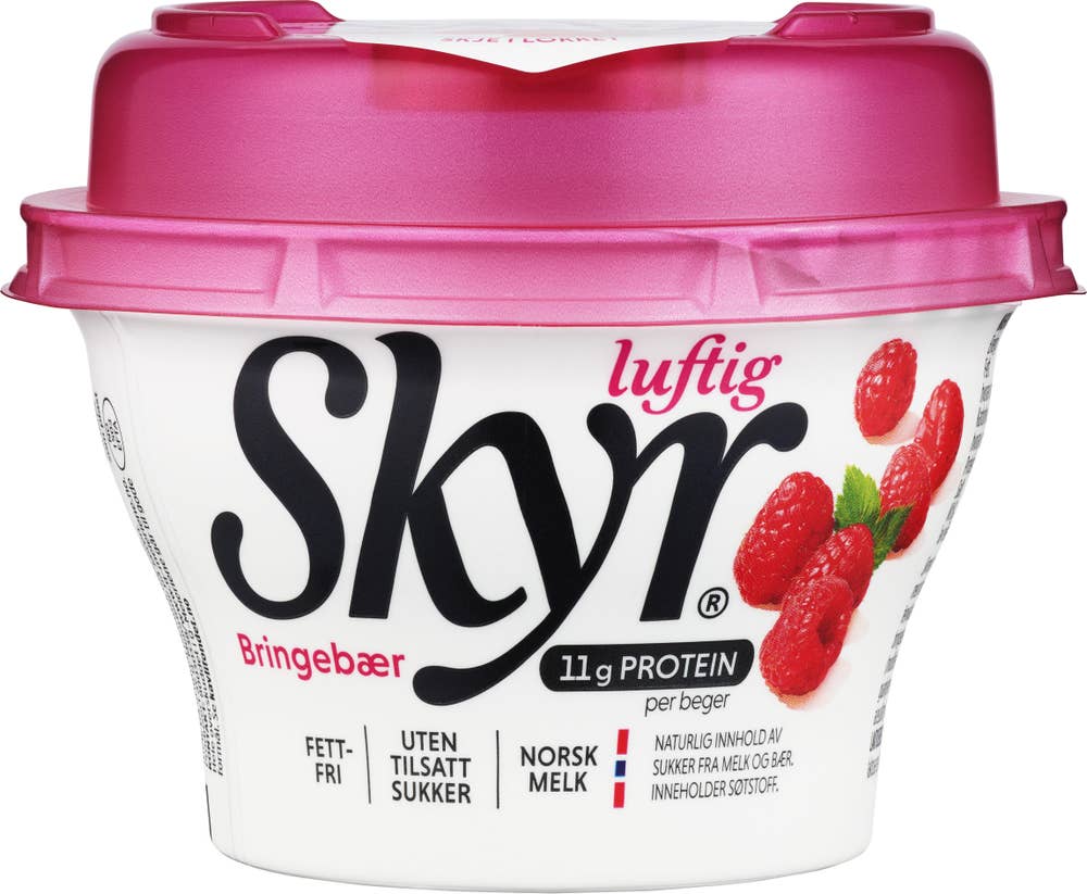 Q Skyr luftig bringebær