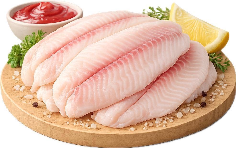 Tilapia fiskefilet 140/200 Rå Uten Bein og Skinn