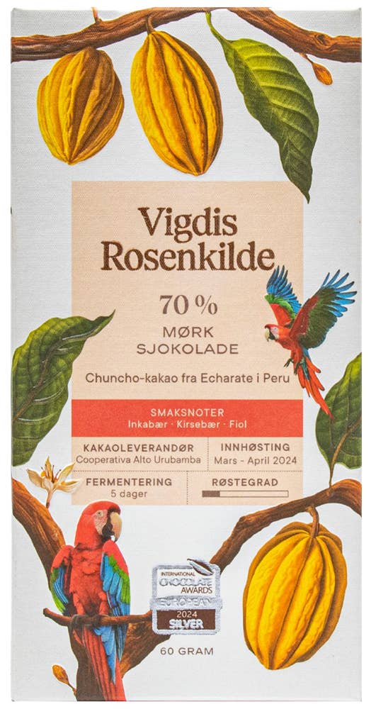 Vigdis Rosenkilde Echarate Mørk Sjokolade 70%