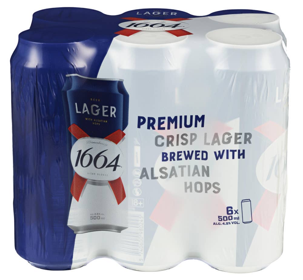 Kronenbourg Kronenbourgh 1664 Lager 6x0,5l