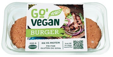 Go’Vegan Plantebasert Burger 2stk