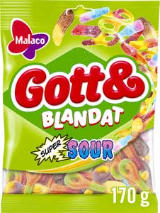 Malaco Godt & blandet Supersur