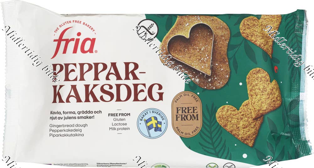 Fria Glutenfri pepperkakedeig