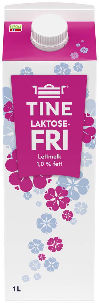 Tine Laktosefri Lettmelk 1% fett