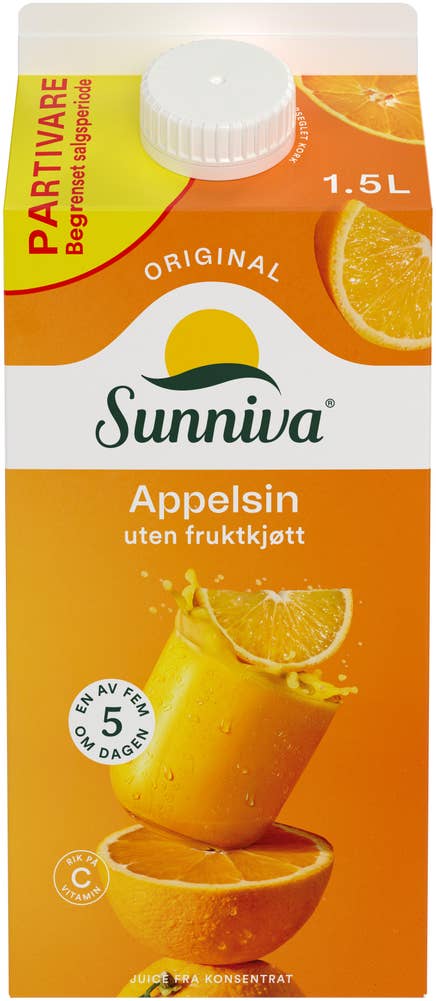 TINE Sunniva Original Appelsinjuice Partivare